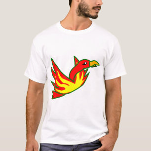 Phoenixvogel mit mythischem Feuerbrand T-Shirt