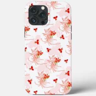 Phoenixvogel und Phoenix-Blume Nahtloses Muster Case-Mate iPhone Hülle