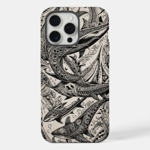 Phone Bone Scrimshaw Haie iPhone 15 Pro Max Hülle