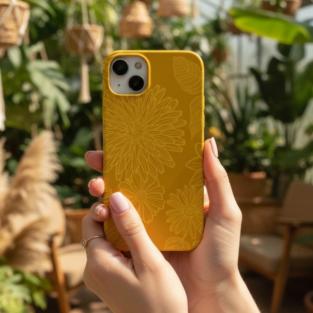 Phone case with daisy design, Floral phone case (Von Creator hochgeladen)