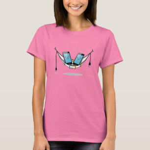 Phone Hammock T - Shirt Funny Tech Lover T-Shirt