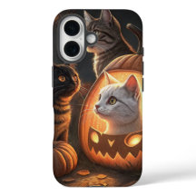 PhonecasesH - drei Katzen innen geschnitzt und bel