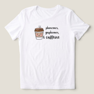 Phoneme, Grapheme und Kaffe-Lehrer-Shirt Tri-Blend Shirt