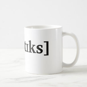 Phonetik in IPA. Schwarzes Tasse
