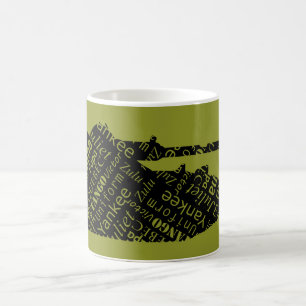 Phonetische Alphabet Army Tank Driver Typografic Kaffeetasse