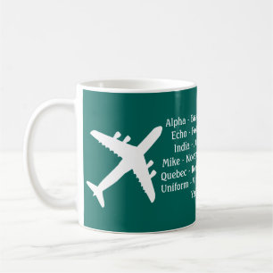 Phonetische Alphabet Aviation Tasse
