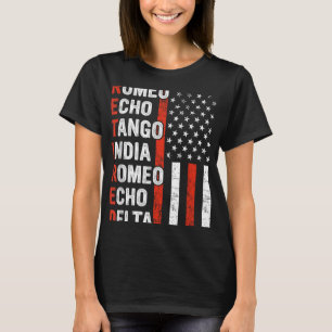 Phonetische Alphabet-Ruheständlerin T-Shirt