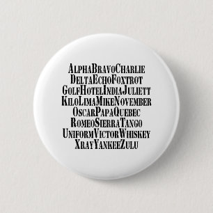 PHONETISCHES ALPHABET / CODEWORTE BUTTON