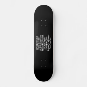 PHONETISCHES ALPHABET / CODEWORTE SKATEBOARD