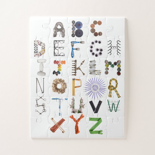 Phonetisches Alphabet Jeden Tag Objekt Alphabet Pu Puzzle (Vertikal)