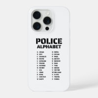 Phonetisches Alphabet Polizei iPhone 15 Pro Hülle