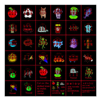 PHONICS Poster oder Spielkarten!