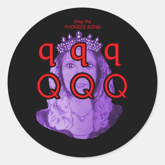 Phonik-Aufkleber Runder Aufkleber (Vorderseite)