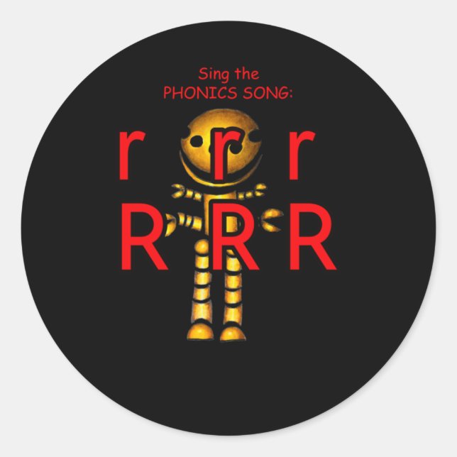 Phonik-Aufkleber Runder Aufkleber (Vorderseite)