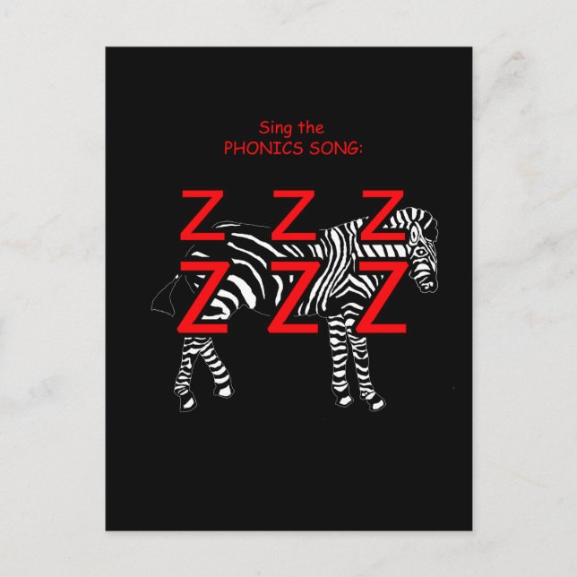 Phonik-Postkarte oder Taschenkarte Postkarte (Vorderseite)