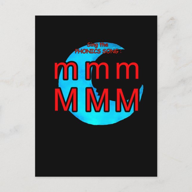 Phonik-Postkarte oder Taschenkarte Postkarte (Vorderseite)