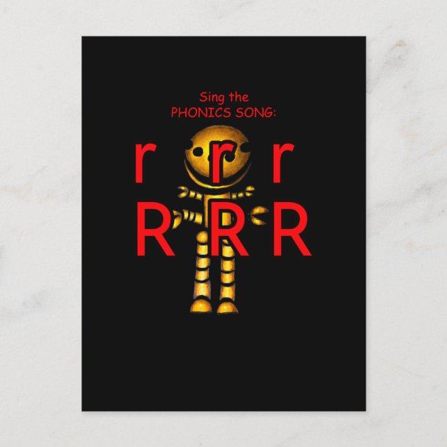 Phonik-Postkarte oder Taschenkarte Postkarte (Vorderseite)