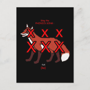 Phonik-Postkarte oder Taschenkarte Postkarte