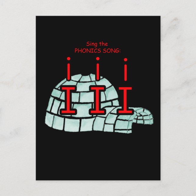 Phonik-Postkarte oder Taschenkarte Postkarte (Vorderseite)