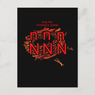 Phonik-Postkarte oder Taschenkarte Postkarte