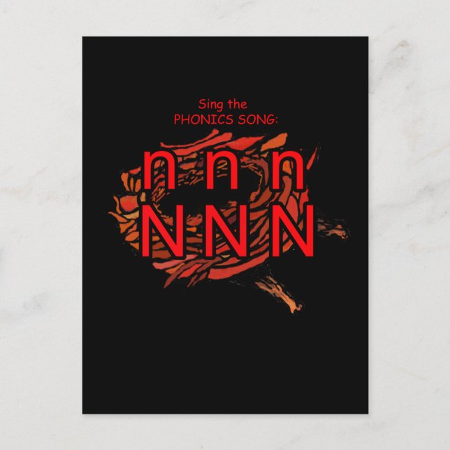 Phonik-Postkarte oder Taschenkarte Postkarte (Vorderseite)