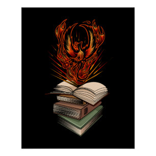 Phönix, der aus den Flammen der Bücher aufersteht, Poster