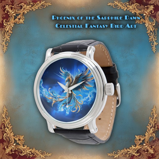 Phönix der Saphir-Dämmerung  Armbanduhr (Von Creator hochgeladen)