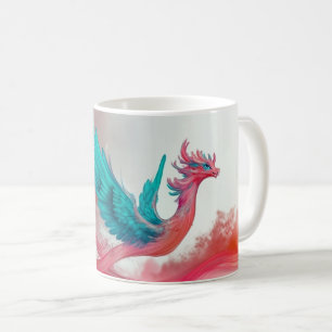 Phönix, ein mythischer Vogel, bekannt für seine Re Kaffeetasse