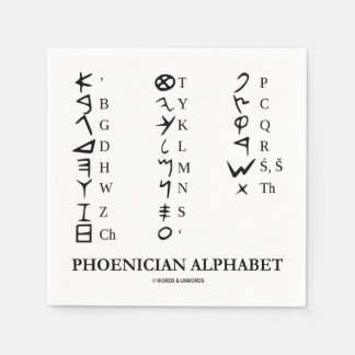 Phönizische Alphabet Linguistics Language Symbols Serviette