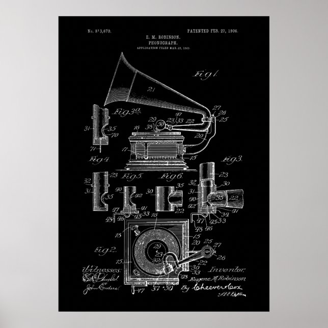 Phonograph Patent Poster (Vorne)