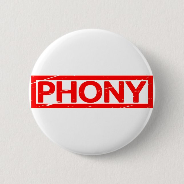 Phony Briefmarke Button (Vorderseite)