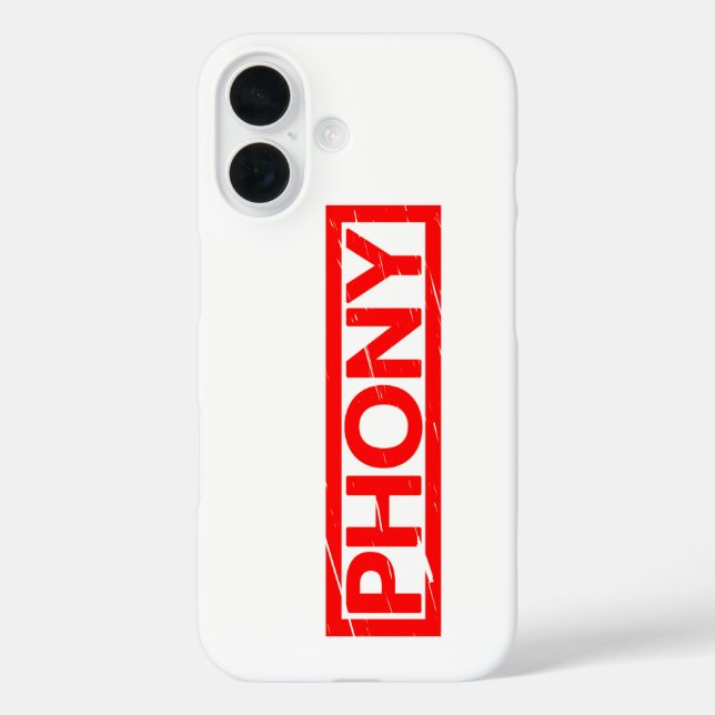 Phony Briefmarke Case-Mate iPhone Hülle (Rückseite)