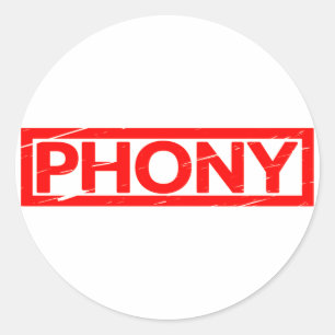 Phony Briefmarke Runder Aufkleber
