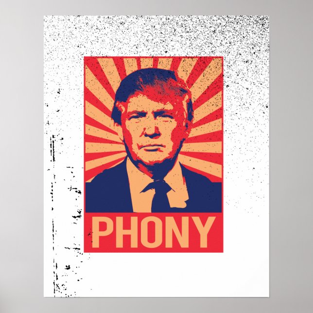 Phony Donald Trump -.png Poster (Vorne)