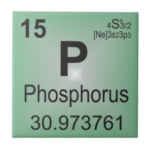 Phosphor-einzelnes Element - Periodensystem Fliese