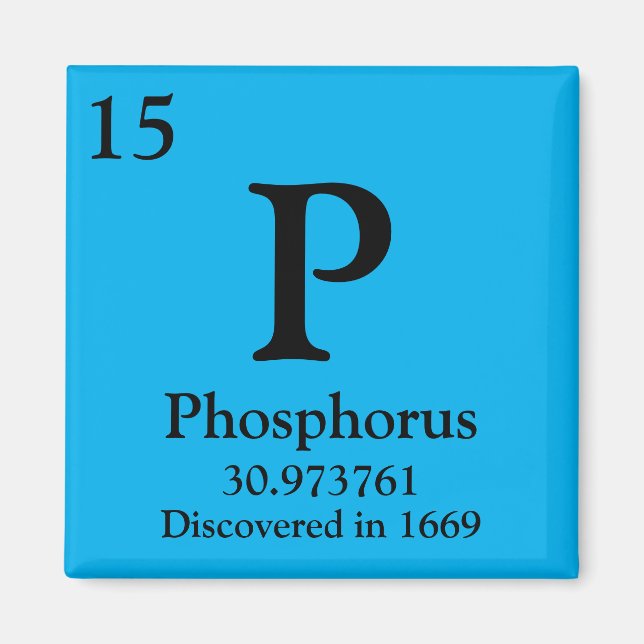 Phosphor-Periodischer Tisch Magnet (Vorne)