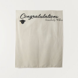 Photo Backdrop for Grad party Faux Drapery Wandteppich