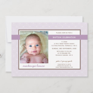 PHOTO BAPTISM INVITE :: glory 5L Einladung