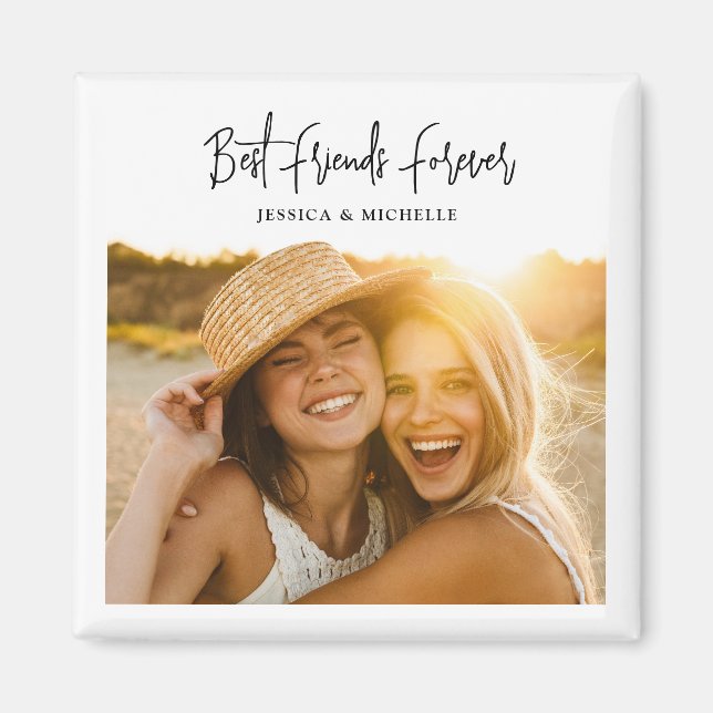 Photo Best Friends Name Magnet (Vorne)