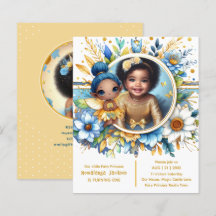 Photo Birthday Little Black Fairy African Princess