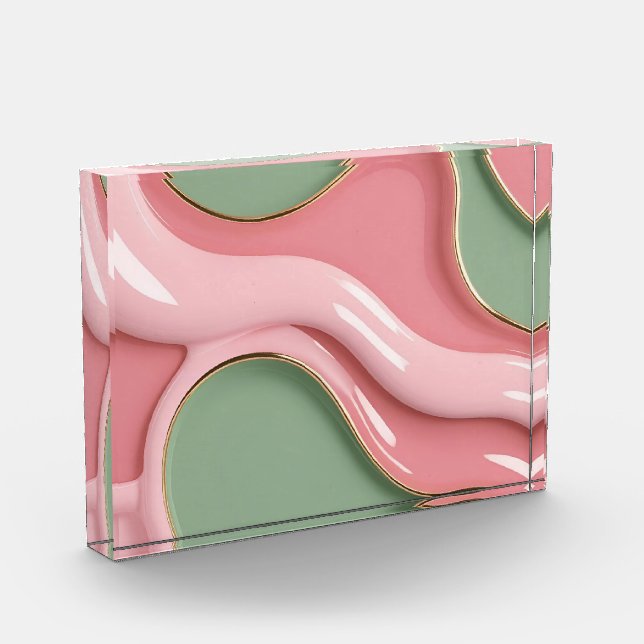 Photo block in stylish abstract graphic (Links)