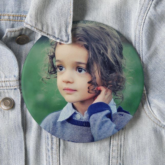 PHOTO BUTTON custom big large (Beispiel)