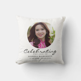 Photo Celebration of Life Memorial Keepsake Kissen