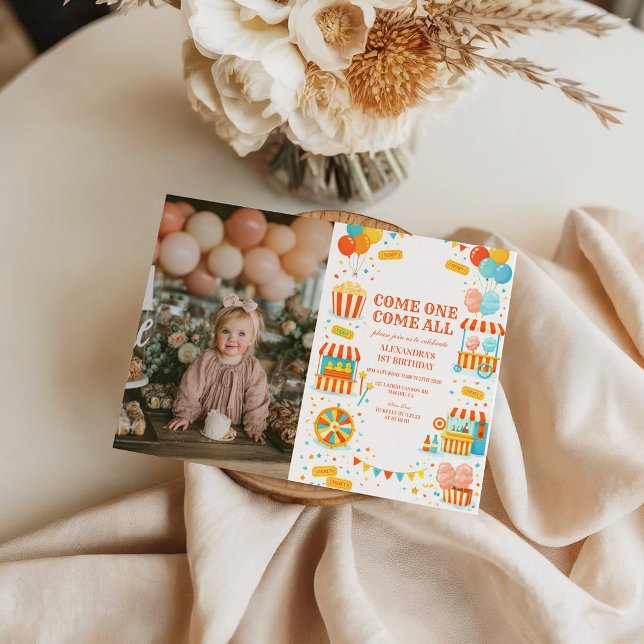 Photo Classic Carnival Storybook Birthday Einladung (Von Creator hochgeladen)