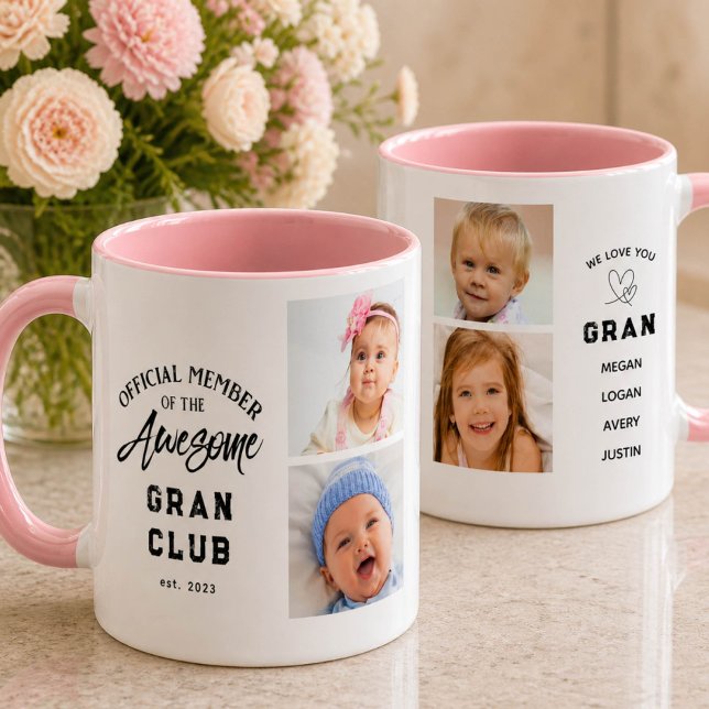 Photo Collage Awesome GRAN Mug Tasse (Von Creator hochgeladen)
