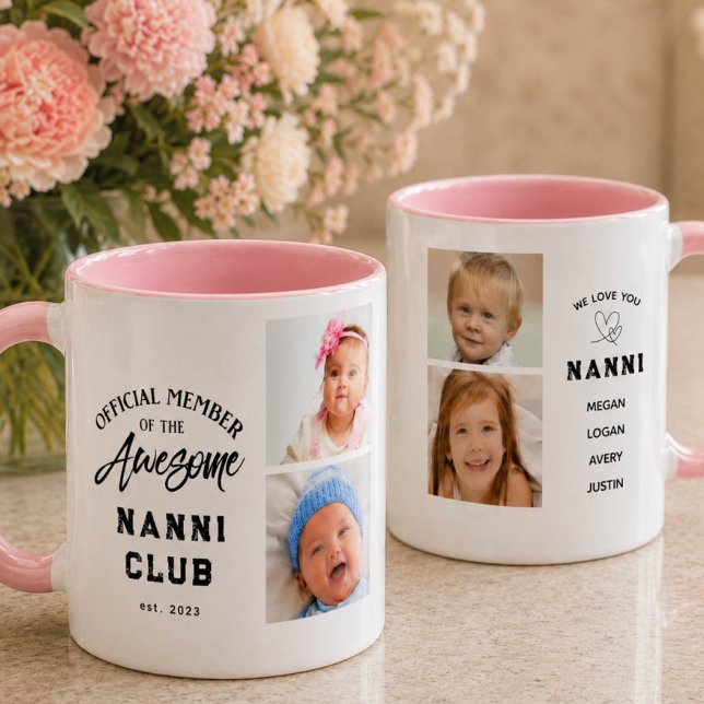 Photo Collage Awesome NANNI Mug Tasse (Von Creator hochgeladen)