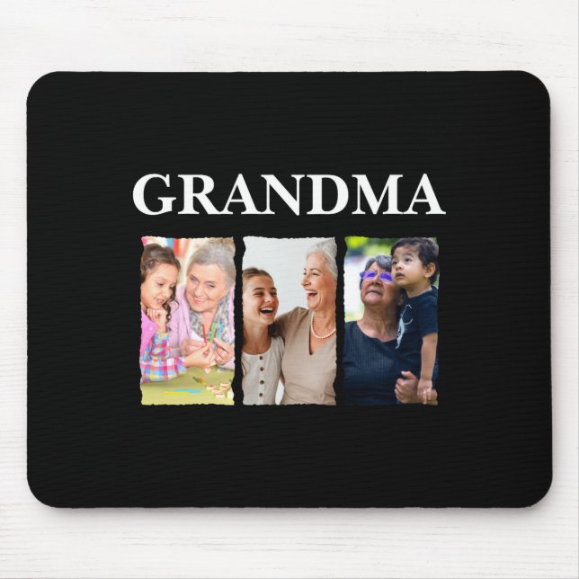 Photo Collage Grandma D Family  Mousepad (Vorne)