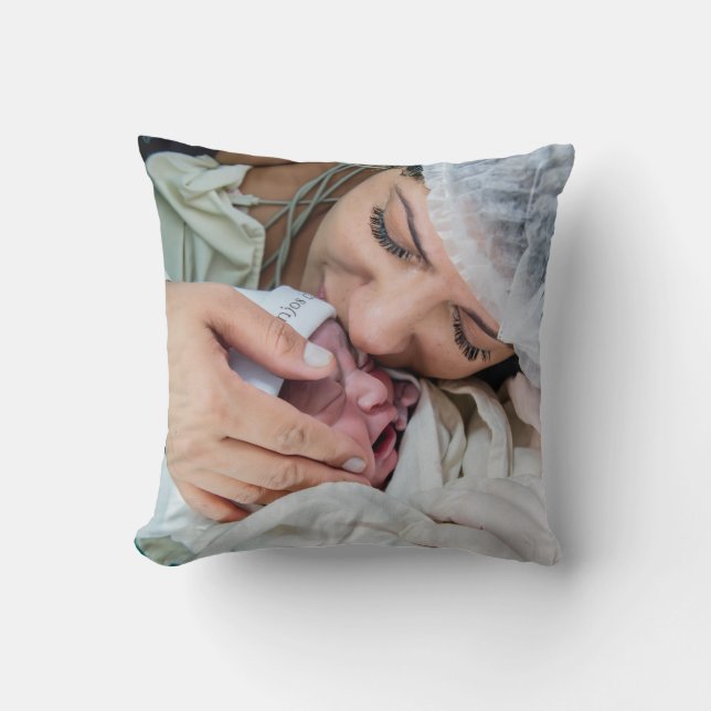 Photo Customised Pillow With Picture Throw Pillows Kissen (Vorderseite)