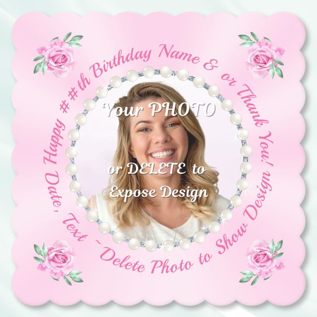 Photo, Customizable Cardboard Coasters, Chipboard Untersetzer (Photo Coasters. Custom paper coasters. Chipboard coasters custom. Birthday coasters. Custom Coasters)