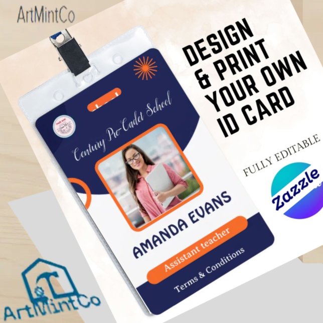 Photo Employee Logo or QR CODE Security Ausweis (Von Creator hochgeladen)